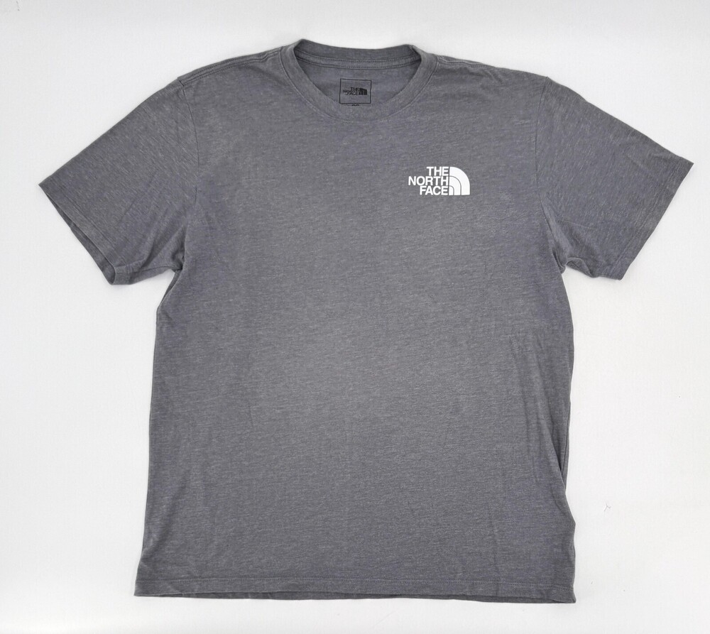 The North Face Shirt Mens Large Gray Circular Design Never Stop Exploring Tee